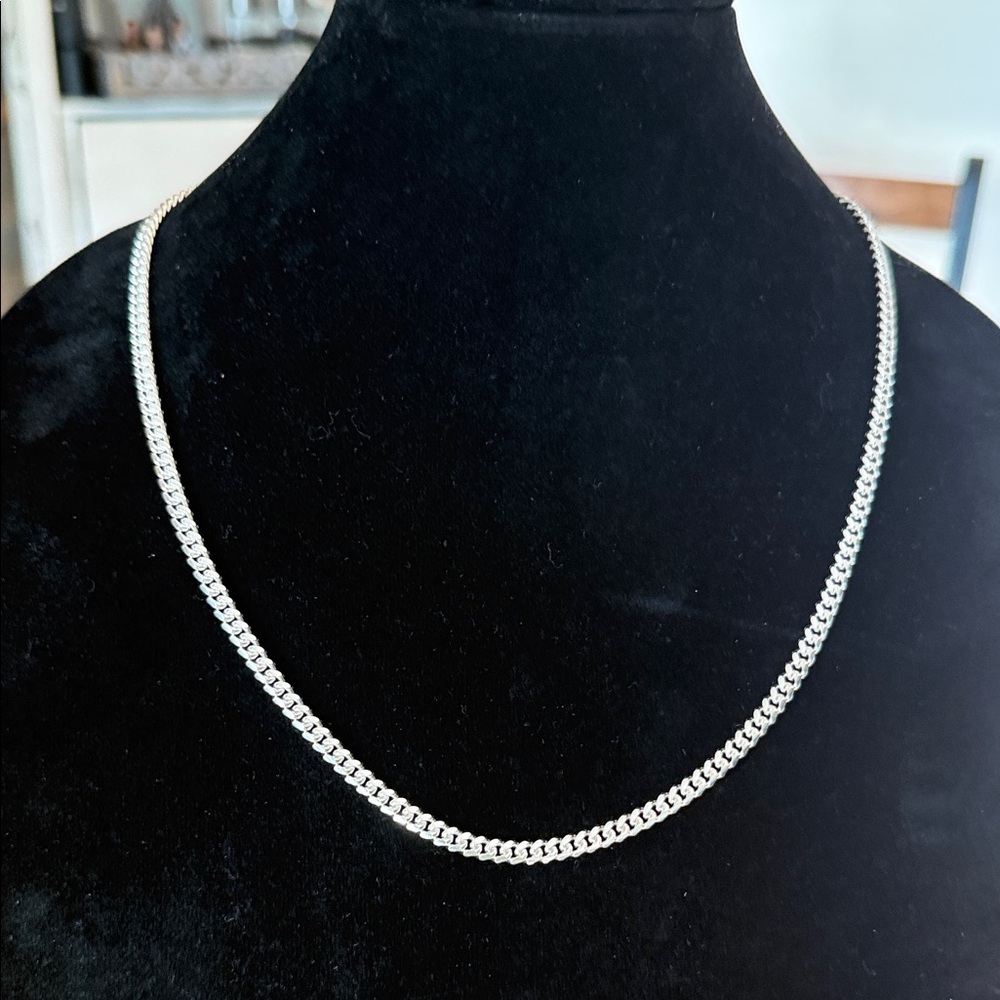 925 Sterling Silver Curb Chain Necklace - Classic 24”